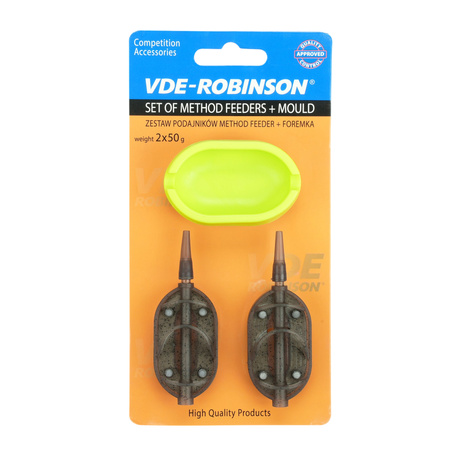 Zestaw VDE-Robinson Method Feeder, podajnik 2x50g + gumowa foremka VDR Team 83-MF-S50