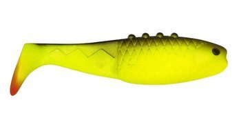 V-LURES Reno Killer 3"/7.5cm 4szt./bag SUPER YELLOW/BLACK  red tail    DRAGON CHE-RN30S-41-160