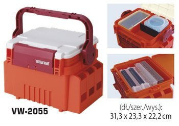 Pudło na akcesoria MEIHO-VERSUS VW-2055 313x233x222 mm pomarańćzowa DRAGON JME-VW-2055
