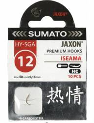 (R) HACZYKI SUMATO ISEAMA 12 ZŁOTE+PRZYPON 0,14 1X10SZT JAXON HY-SGA12