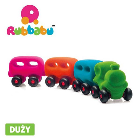 Rubbabu Pociąg z 3 magnetycznymi wagonami sensoryczny