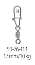 Agrafka z krętlikiem  Spinn Lock  rozmiar14 10 szt.    DRAGON PDF-50-76-114