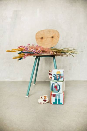 LILLIPUTIENS Zestaw 3 kostek aktywizujących wielofunkcyjnych z ukrytymi elementami Farma 18 m+