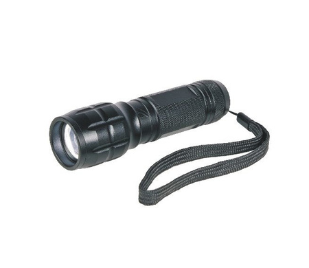 LATARKA RĘCZNA DIODOWA CREE 3W KONGER BATERIA 3 X AAA 900000015