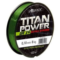 Plecionka Titan Power GA X4 0.28mm, 150m, zielona Robinson 56-GA-128