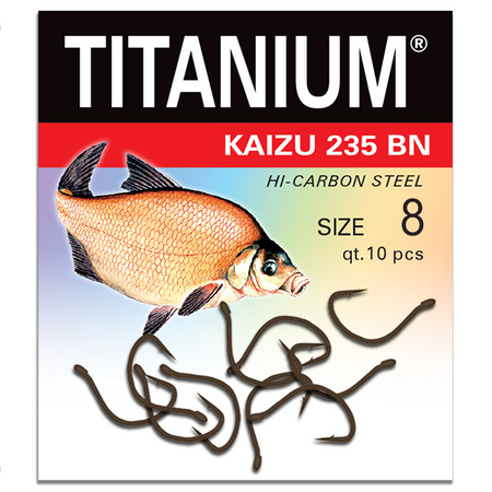Haczyk Titanium KAIZU (10 szt.), rozm. 8 Robinson 02-P-235BN-08