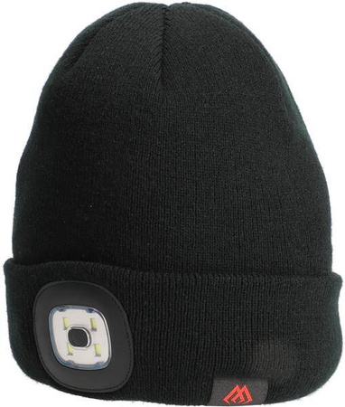 CZAPKA ZIMOWA - LED - BEANIE - CZARNY - op.1szt. MIKADO UM-UC012