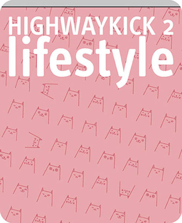 SCOOTANDRIDE Highwaykick 2 Lifestyle Hulajnoga trójkołowa balansowa ze schowkiem, świecącymi kółkami i odblaskową kierownicą 2+ Reflective Rose