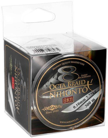 PLECIONKA NIHONTO OCTA BRAID  010 BLACK 300M