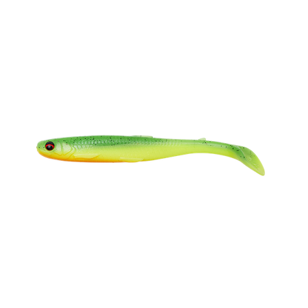 (R) GUMA SLENDER SCOOP SHAD 11CM 7G GREEN YELLOW 1szt Savage Gear (74265)