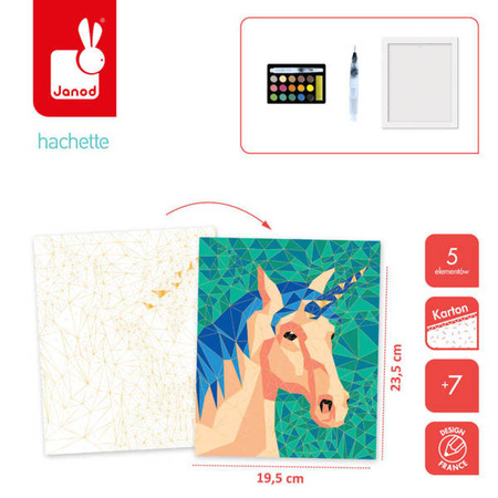 Zestaw kreatywny Malowanie po numerach Fantastyczne stworzenia 2 obrazy Misterix 7+, Janod