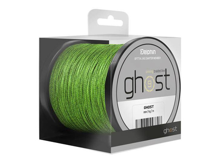 TONĄCA PLECIONKA KARPIOWA GHOST 8+1 / zielony 0,23mm 13,6kg 300m Delphin (101001118)