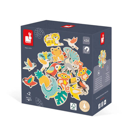 Zestaw magnesów 24 szt. Tropik 2+, Janod