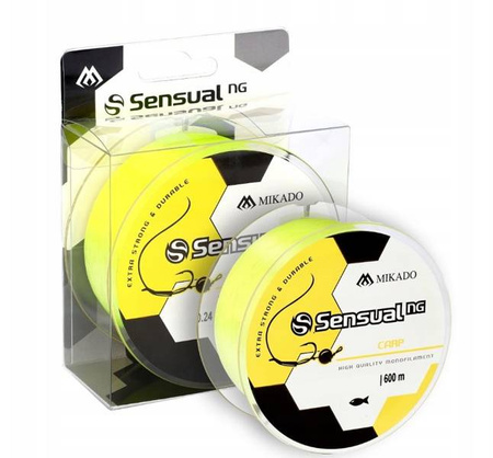 ŻYŁKA KARPIOWA SENSUAL N.G. CARP 0.45mm/30kg/600m - ŻÓŁTA - MIKADO