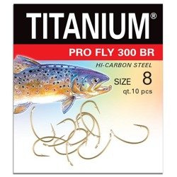 Haczyk Titanium PRO FLY (10 szt.), rozm. 8 Robinson 02-P-300BR-08