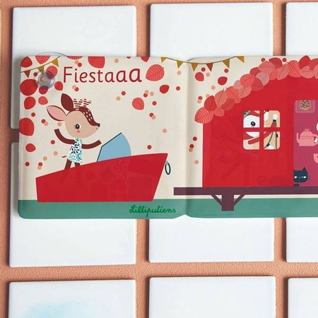 LILLIPUTIENS Magiczna rozkładana książeczka-harmonijka do kąpieli Fiesta Las 12 m+