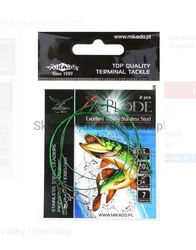 PRZYPON STALOWY FS-MIKADO 15cm / 3kg - BRĄZOWY - op.2szt. MIKADO ZGMDL15CM3