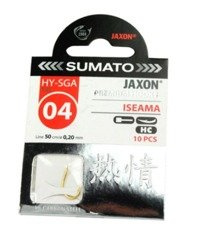 (R) HACZYKI SUMATO ISEAMA 4 ZŁOTE+PRZYPON 0,20 1X10SZT JAXON HY-SGA04