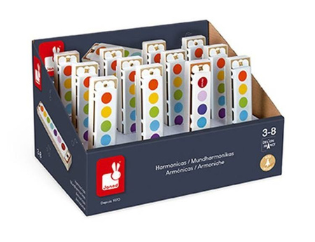 Harmonijka Confetti opakowanie zbiorcze 12 szt., Janod