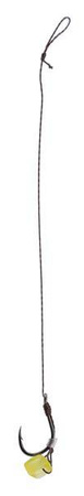 HACZYK DO METODY 10 cm Z GUMKĄ - haczyk z zadziorem: 10 / plecionka: 0.12 mm - op.8szt MIKADO HMFB212G-10