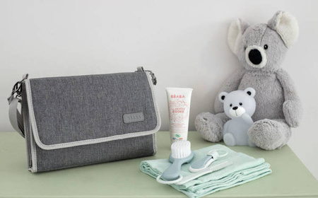 Beaba Przewijak podróżny z etui na akcesoria Heather Grey