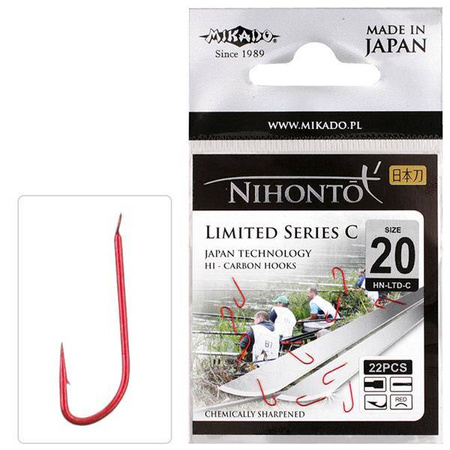 HACZYK DO OCHOTKI NIHONTO - LIMITED SERIES C Nr 20 R - torebka 22 szt. MIKADO HN-LTD-C-20R