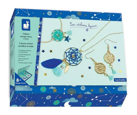 Zestaw do tworzenia biżuterii Łapacze snów 8+, Janod