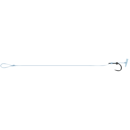 DETEK METHOD PUSH STOP RIG BARBLESS 10 0.25MM 4KG 8.8LBS 10C DAM (70463)