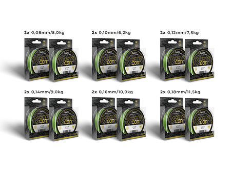 Limitowany zestaw plecionek Delphin OctaCON/ fluo zielony 12 szt Delphin (101006349)