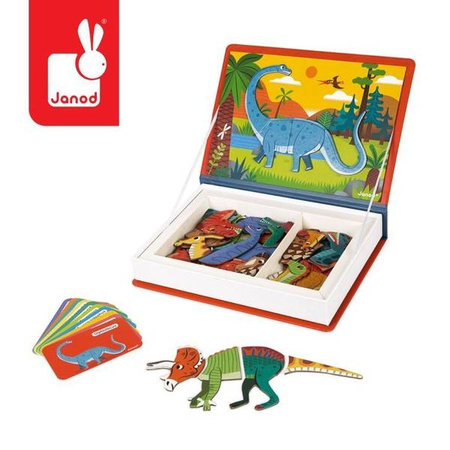 Magnetyczna układanka Dinozaury Magnetibook, Janod
