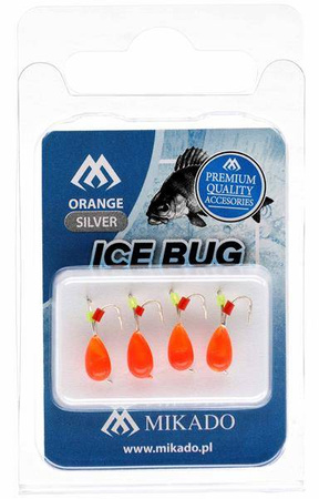 ICE BUG POMARAŃCZOWY- ZŁOTY-4mm - op.4szt. MIKADO AM-POD-003-4-OG