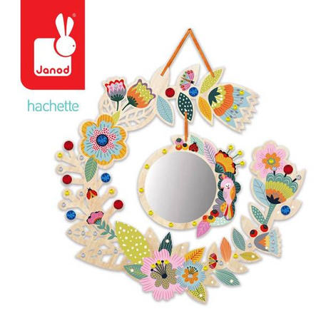 Zestaw kreatywny Wieniec na biżuterię z lusterkiem 7+, Janod
