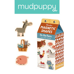 Mudpuppy Zestaw drewnianych magnesów Na farmie 30 elementów