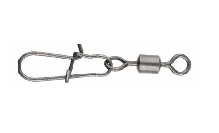 KRĘTLIK ROLKOWY Z AGRAFKĄ SPINNINGOWĄ - BN - Nr. 7 - op.10szt. MIKADO HX3050-007