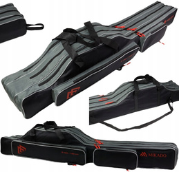 POKROWIEC - NA WĘDKI - 3 KOMOROWY 120cm CZARNY - op.1szt. MIKADO UWD-04203B-120