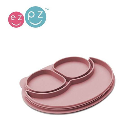 EZPZ Silikonowa pokrywka do małego talerzyka Mini Mat pastelowy róż