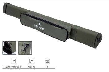 POKROWIEC TUBA NA WĘDKI TRZYKOMOROWY 150 cm (150x7.5cm) MIKADO UWD-TUB02-150-3