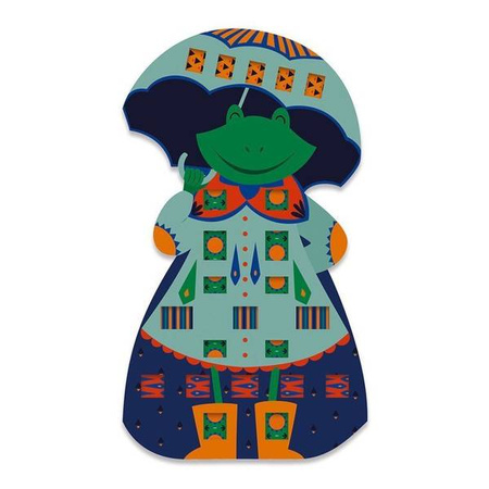 Zestaw kreatywny Papierowa przeplatanka Zabawne zwierzaki 5+, Janod