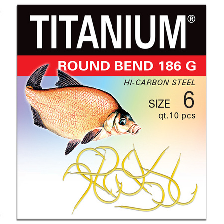 Haczyk Titanium ROUND BEND (10 szt.), rozm. 6 Robinson 02-P-186G-06