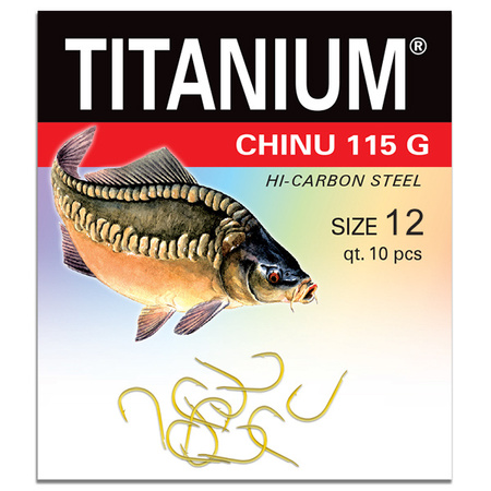 Haczyk Titanium CHINU (10 szt.), rozm. 12 Robinson 02-P-115G-12