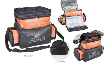 Torba spinningowa  HELLS ANGLERS   z pudeł. i cooler'em DRAGON CHR-95-09-001