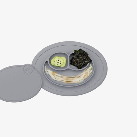 EZPZ Silikonowa pokrywka do małego talerzyka Mini Mat szara