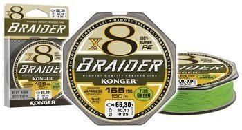 PLECIONKA BRAIDER X8 LIME GREEN 0,20/150 KONGER 250157020