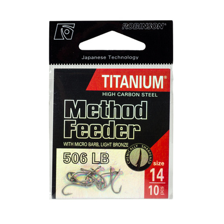 Haczyk Titanium Method Feeder 506 (10 szt.), rozm. 10 Robinson 02-P-506LB-10