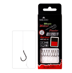 HACZYK DO METODY 10 cm Z WŁOSEM - haczyk z zadziorem: 18 / żyłka: 0.18 mm - op.8szt MIKADO HMFB12W-18