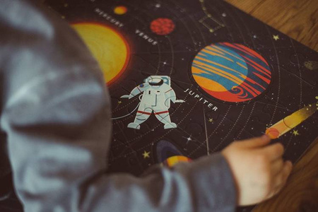 Mudpuppy Puzzle Układ Słoneczny z elementami w kształcie planet 5+