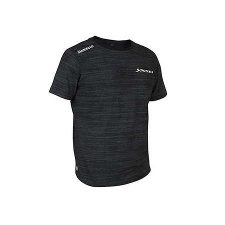 Koszulka T-Shirt Shimano Yasei Grey/Black L Shimano (SHYASTSHL)