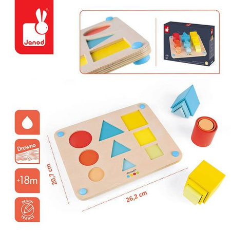 Drewniana układanka Objętości Essentiel, Janod