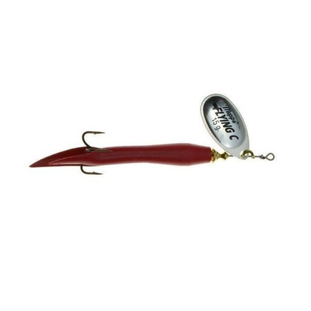 Mepps AGLIA FLYING srebrna / czerwona 25g