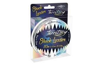 PRZYPON STRZAŁOWY - TERRITORY SHOCK LEADER 45lbs/0.55mm/80m - TRANSPARENTNY - op.1szp.